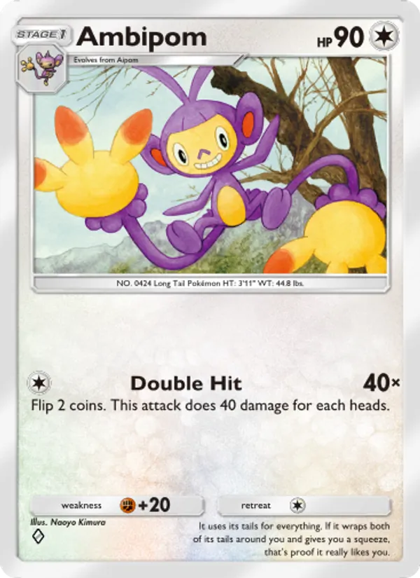 Ambipom — Space-Time Smackdown #131 (Pokémon TCG card)