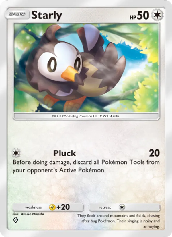 Starly — Space-Time Smackdown #132 (Pokémon TCG card)
