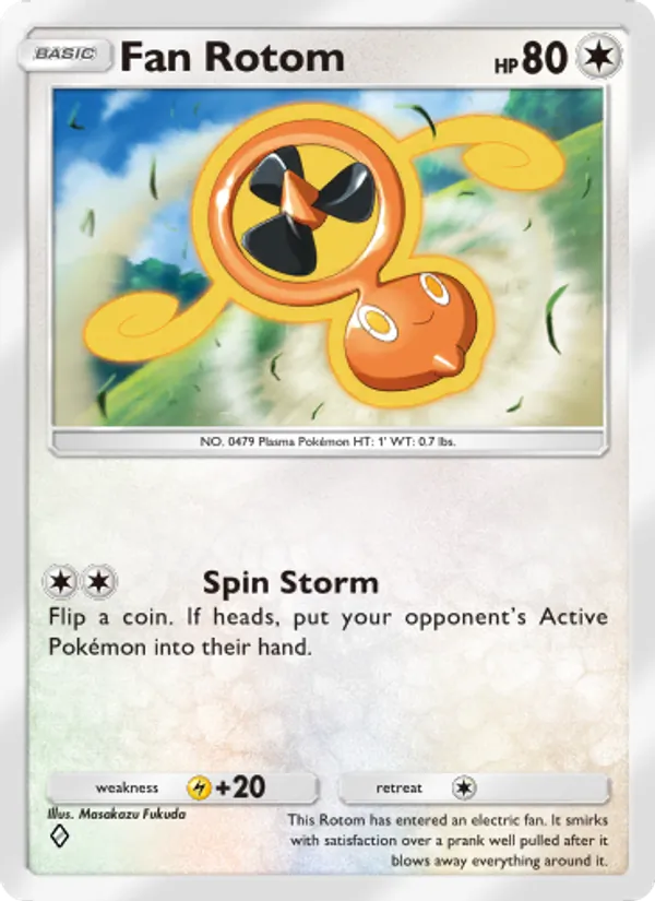 Fan Rotom — Space-Time Smackdown #142 (Pokémon TCG card)