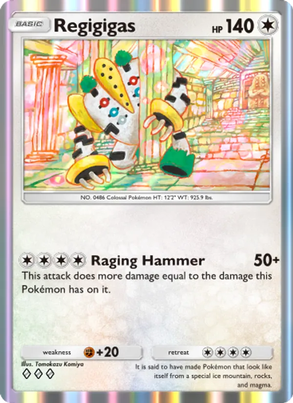 Regigigas — Space-Time Smackdown #143 (Pokémon TCG card)