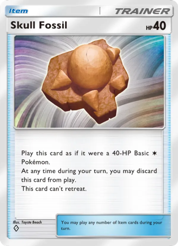 Skull Fossil — Space-Time Smackdown #144 (Pokémon TCG card)