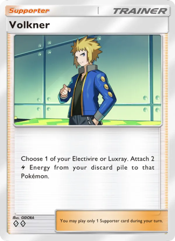 Volkner — Space-Time Smackdown #153 (Pokémon TCG card)