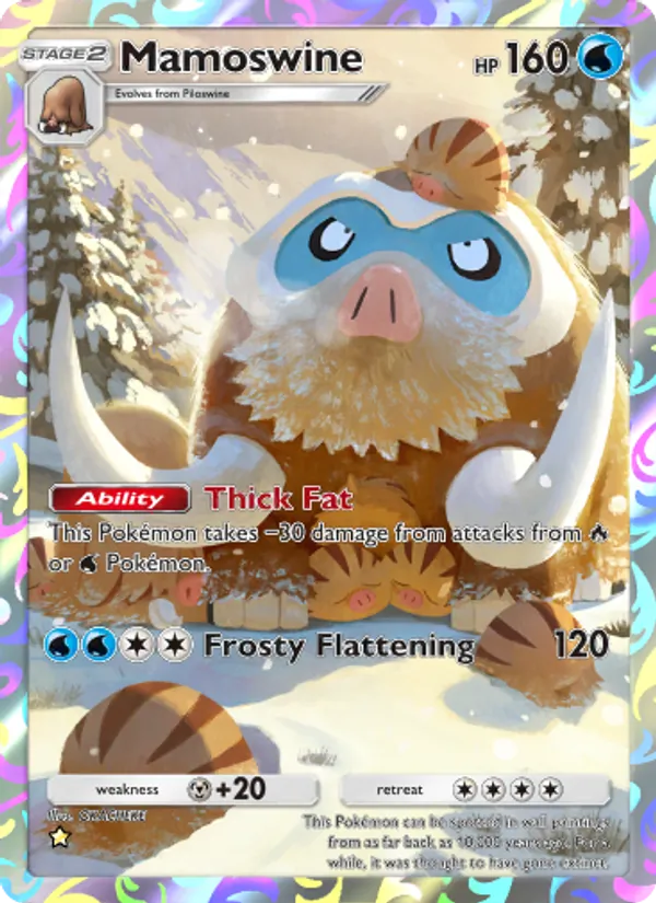 Mamoswine — Space-Time Smackdown #160 (Pokémon TCG card)