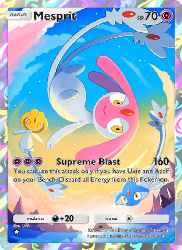 Mesprit — Space-Time Smackdown #166 (Pokémon TCG card)