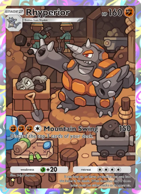 Rhyperior — Space-Time Smackdown #169 (Pokémon TCG card)
