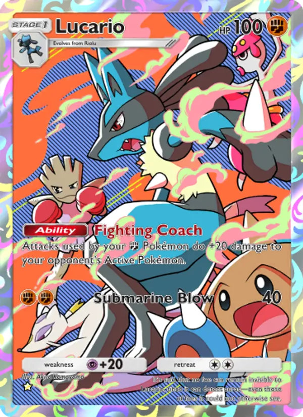 Lucario — Space-Time Smackdown #170 (Pokémon TCG card)