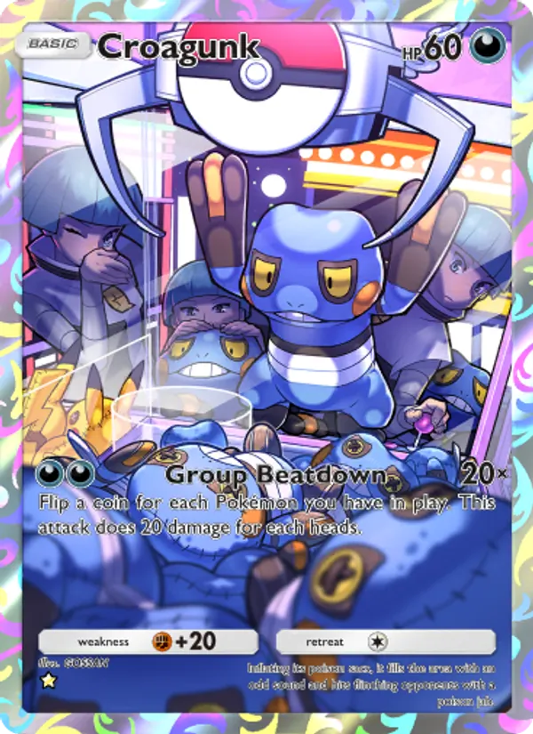 Croagunk — Space-Time Smackdown #173 (Pokémon TCG card)