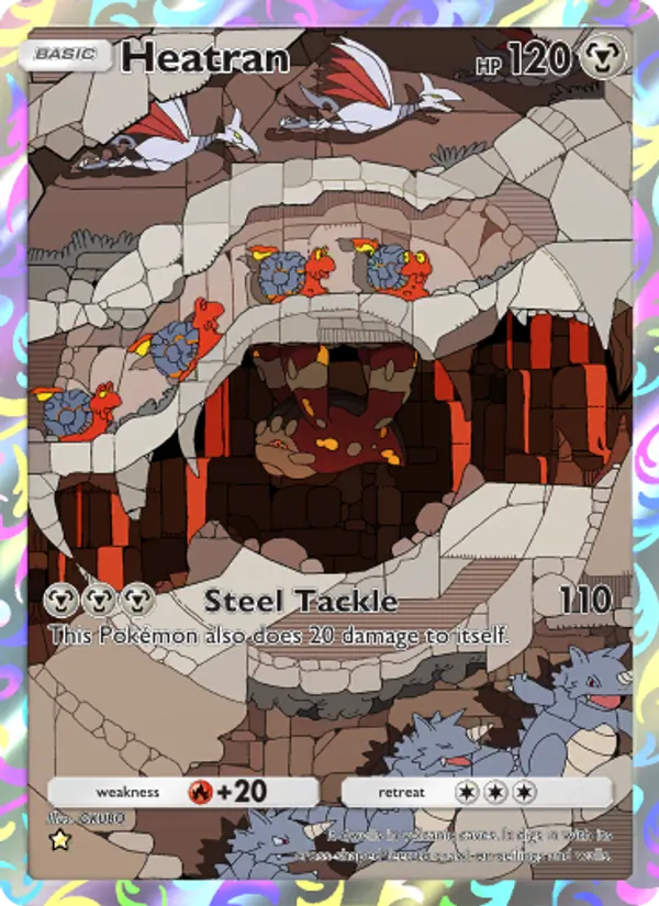 Heatran — Space-Time Smackdown #174 (Pokémon TCG card)