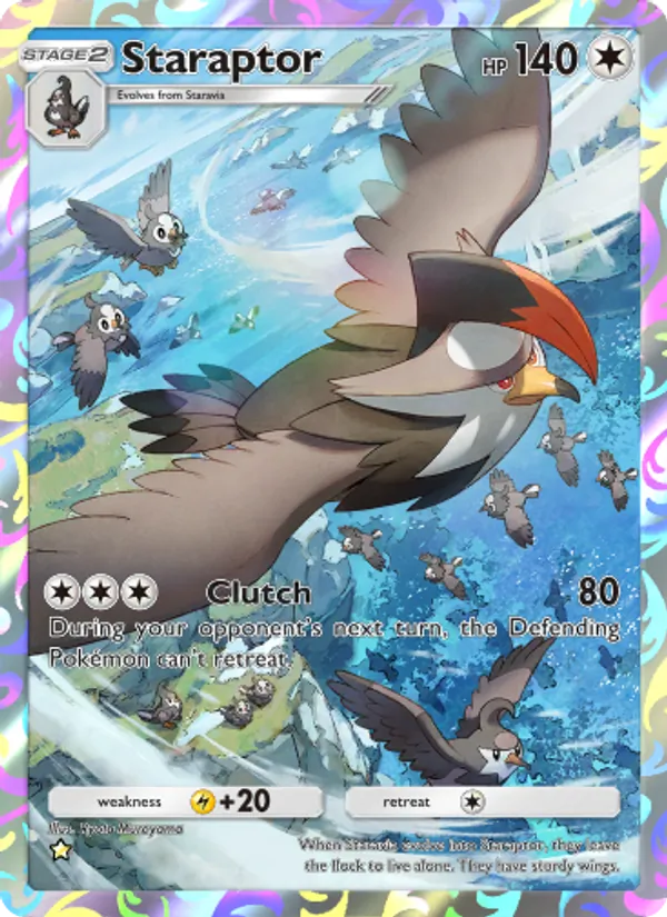 Staraptor — Space-Time Smackdown #176 (Pokémon TCG card)