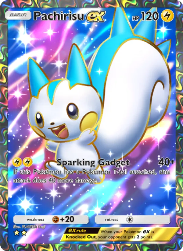 Pachirisu ex — Space-Time Smackdown #183 (Pokémon TCG card)