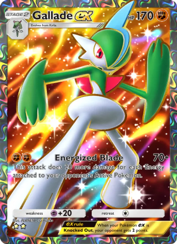 Gallade ex — Space-Time Smackdown #185 (Pokémon TCG card)