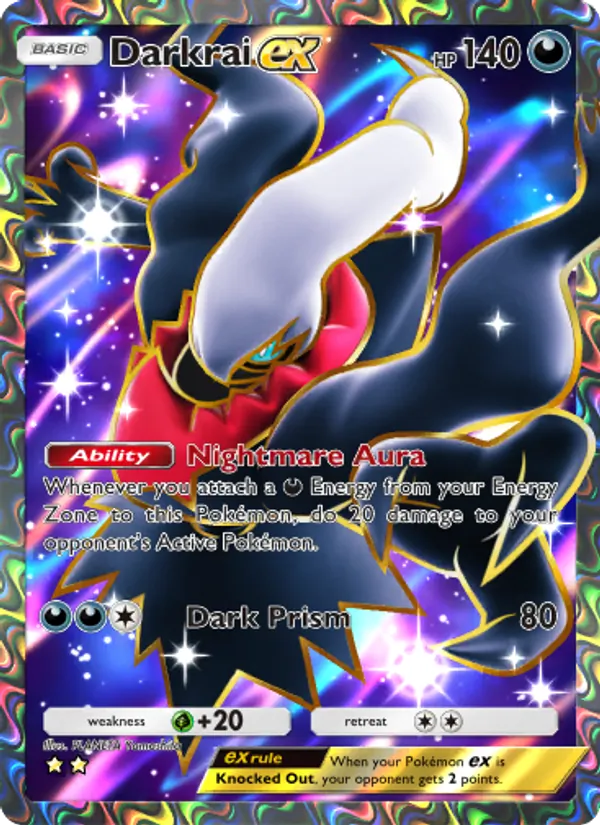 Darkrai ex — Space-Time Smackdown #187 (Pokémon TCG card)