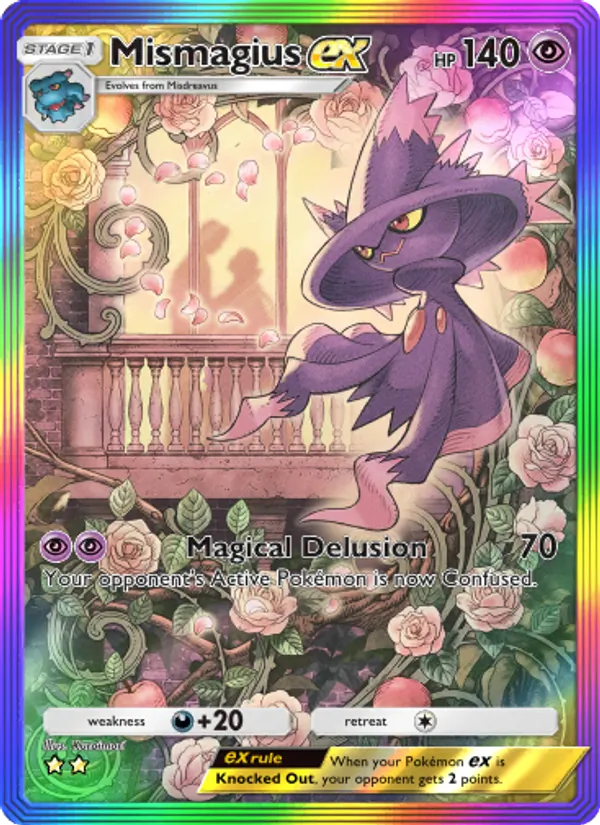 Mismagius ex — Space-Time Smackdown #199 (Pokémon TCG card)