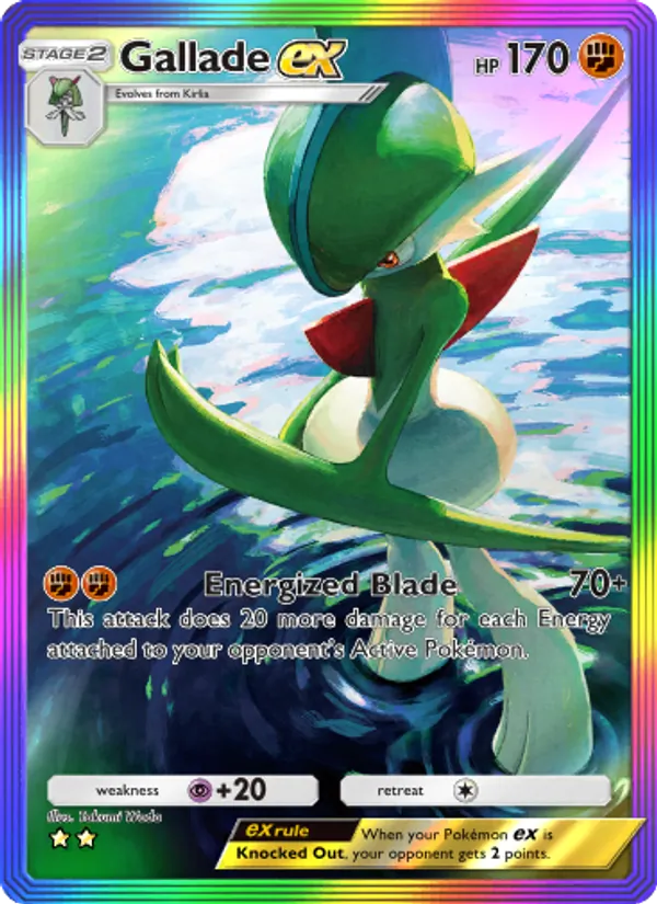 Gallade ex — Space-Time Smackdown #200 (Pokémon TCG card)