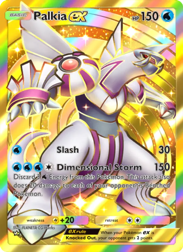 Palkia ex — Space-Time Smackdown #206 (Pokémon TCG card)