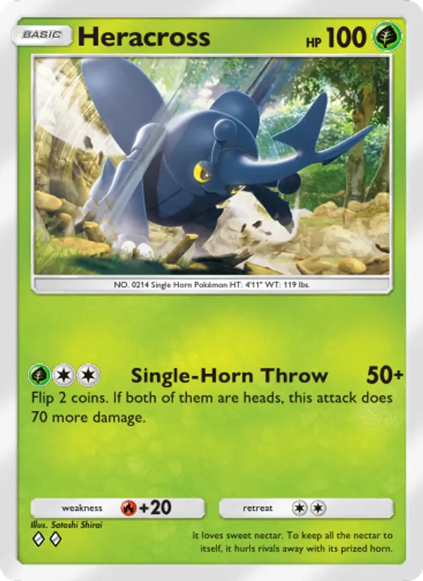 Heracross — Triumphant Light #001 (Pokémon TCG card)
