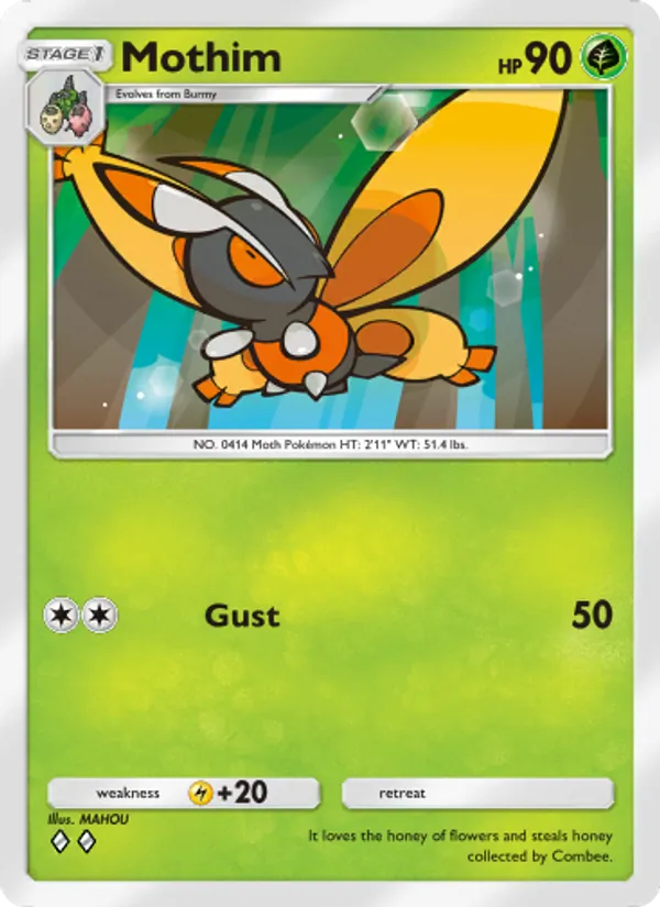 Mothim — Triumphant Light #003 (Pokémon TCG card)