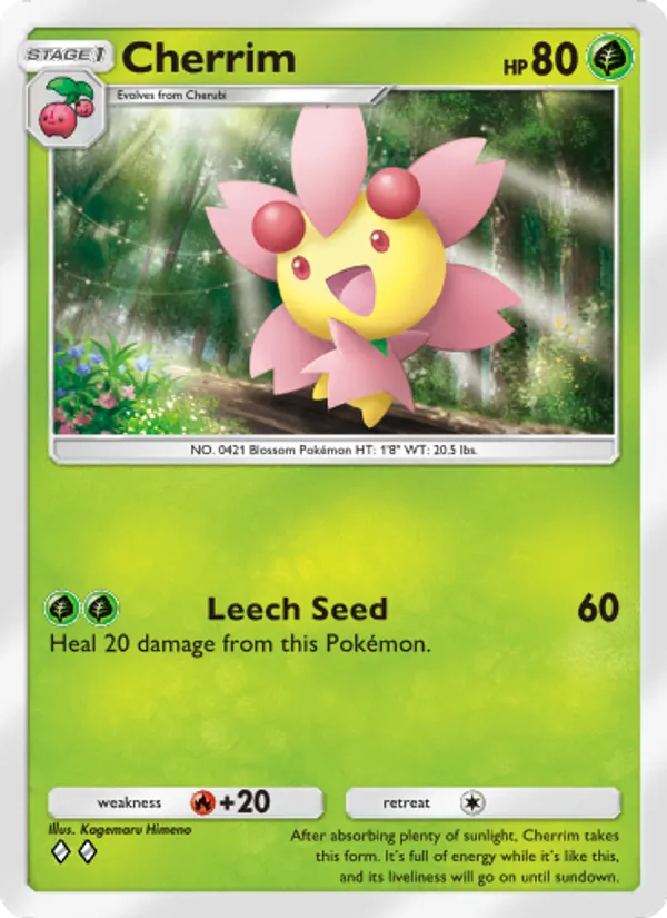 Cherrim — Triumphant Light #008 (Pokémon TCG card)