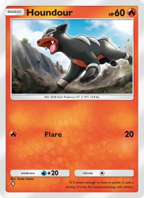 Houndour — Triumphant Light #011 (Pokémon TCG card)