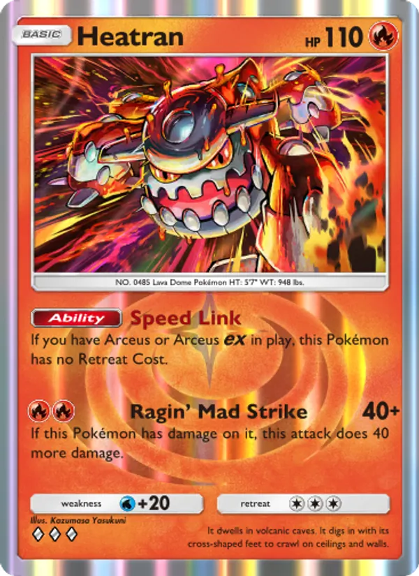 Heatran — Triumphant Light #013 (Pokémon TCG card)