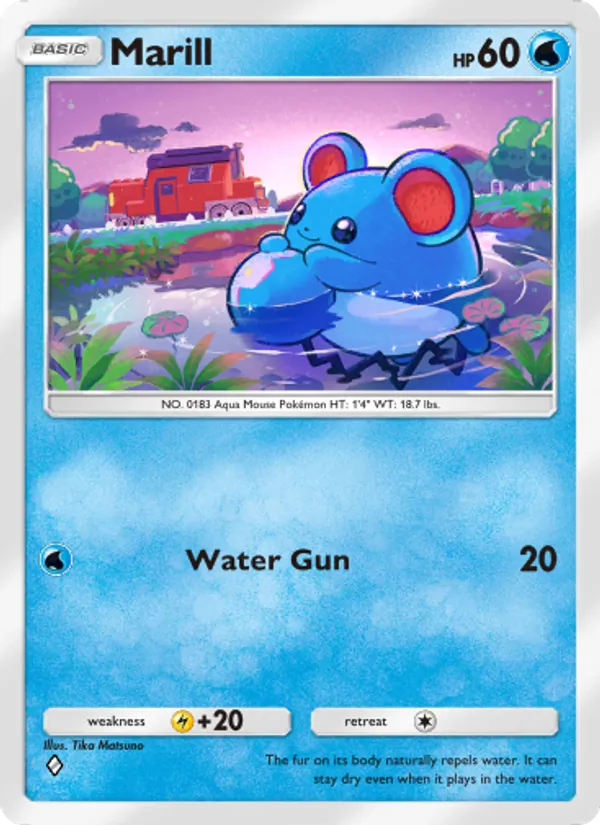 Marill — Triumphant Light #014 (Pokémon TCG card)
