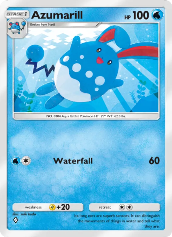 Azumarill — Triumphant Light #015 (Pokémon TCG card)