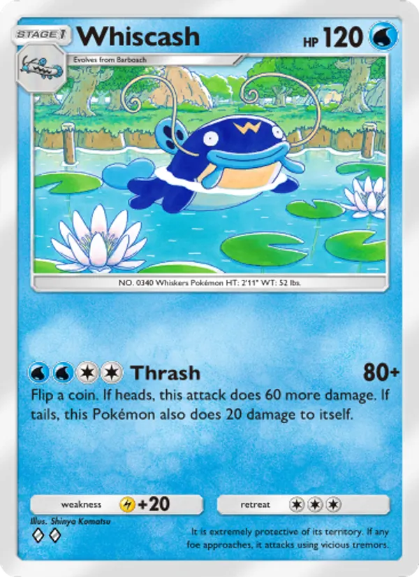 Whiscash — Triumphant Light #017 (Pokémon TCG card)