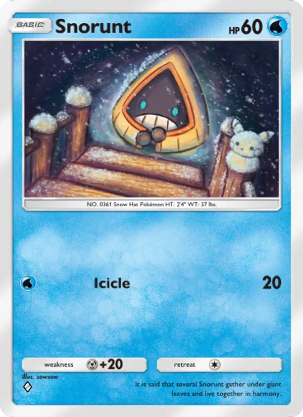 Snorunt — Triumphant Light #018 (Pokémon TCG card)