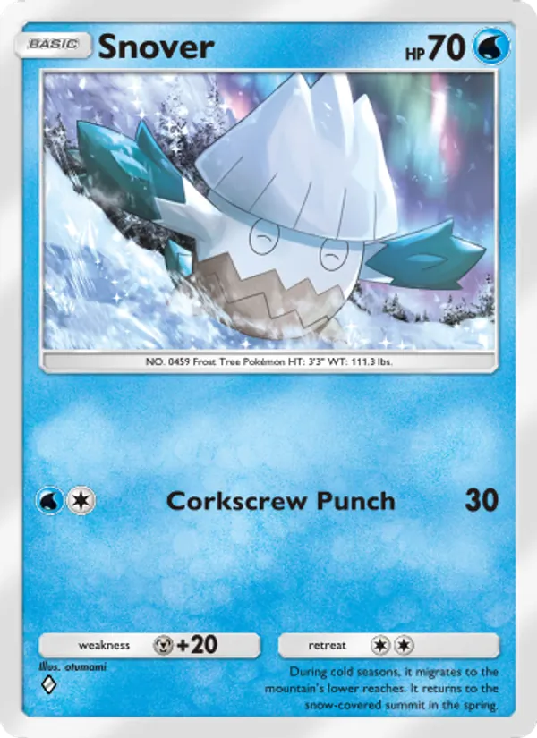 Snover — Triumphant Light #020 (Pokémon TCG card)
