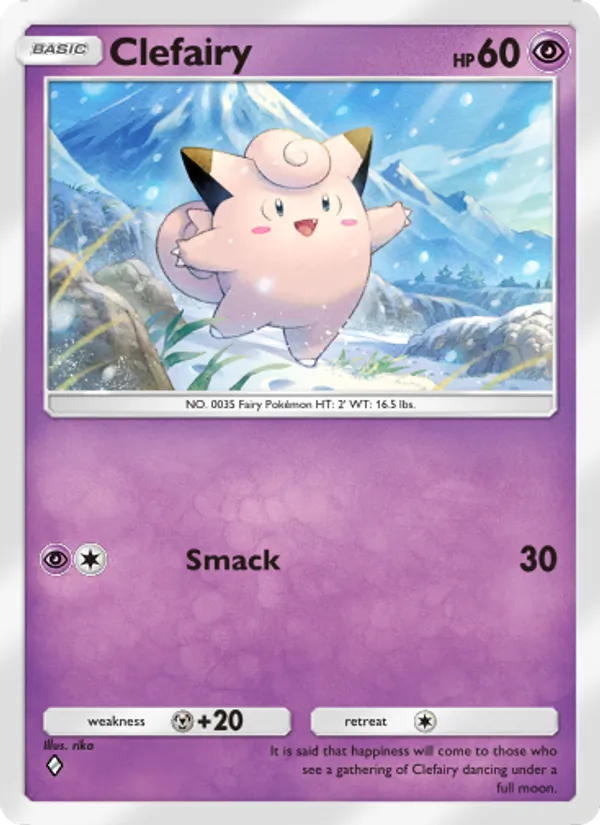 Clefairy — Triumphant Light #029 (Pokémon TCG card)