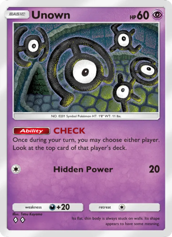 Unown — Triumphant Light #034 (Pokémon TCG card)