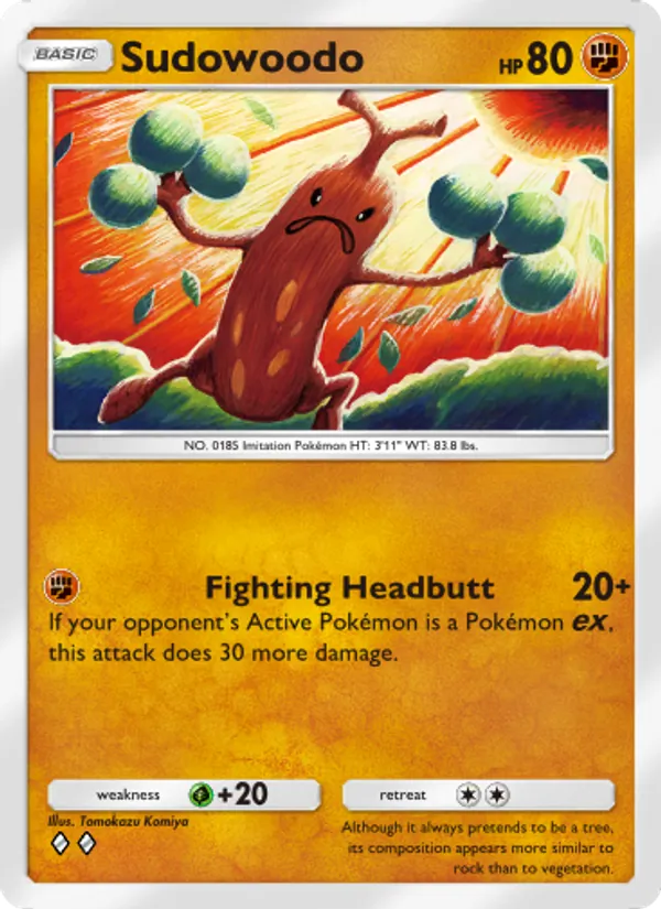 Sudowoodo — Triumphant Light #036 (Pokémon TCG card)