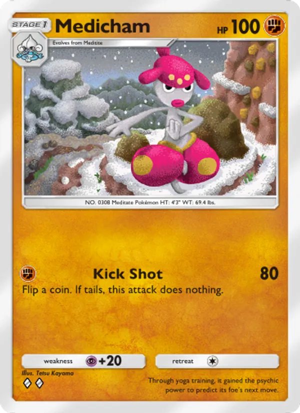 Medicham — Triumphant Light #044 (Pokémon TCG card)