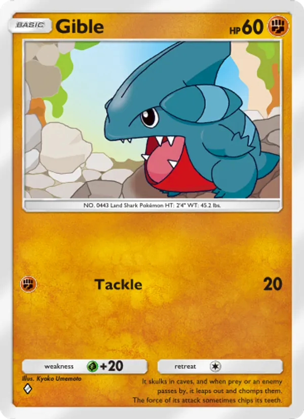 Gible — Triumphant Light #045 (Pokémon TCG card)