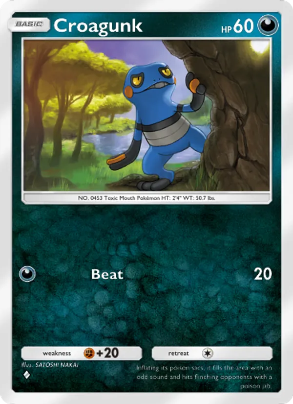 Croagunk — Triumphant Light #051 (Pokémon TCG card)