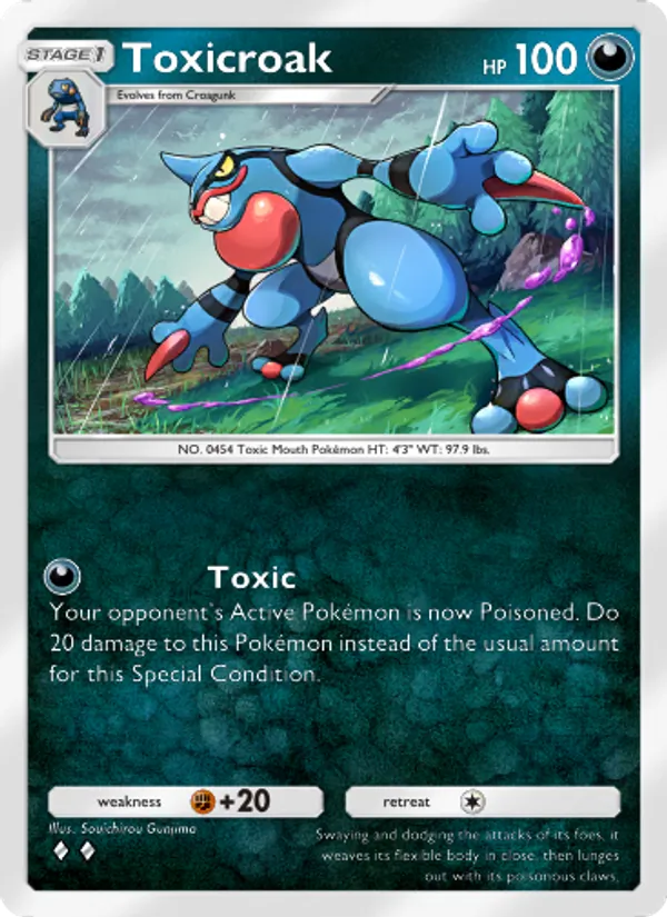 Toxicroak — Triumphant Light #052 (Pokémon TCG card)