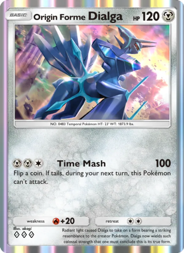 Origin Forme Dialga — Triumphant Light #060 (Pokémon TCG card)