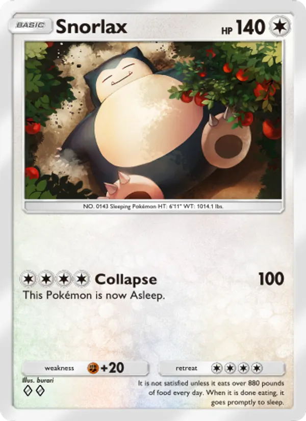 Snorlax — Triumphant Light #063 (Pokémon TCG card)