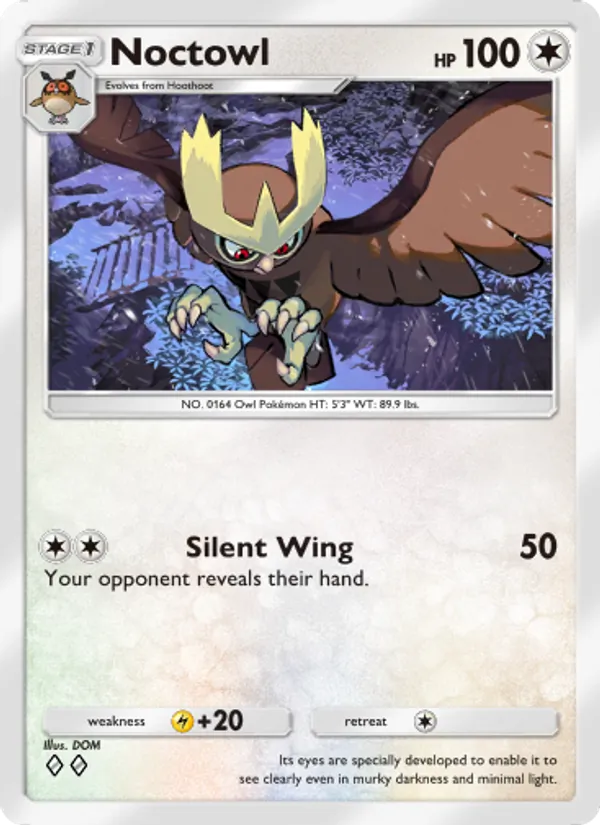 Noctowl — Triumphant Light #065 (Pokémon TCG card)