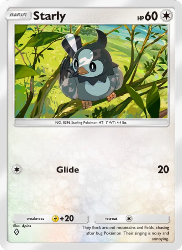 Starly — Triumphant Light #066 (Pokémon TCG card)