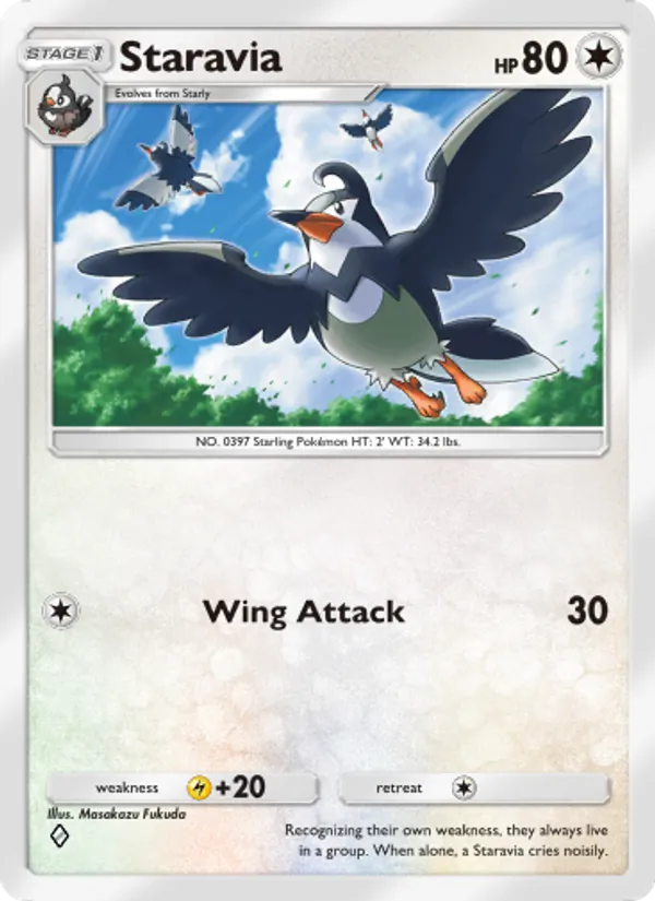 Staravia — Triumphant Light #067 (Pokémon TCG card)