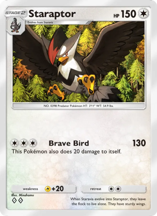 Staraptor — Triumphant Light #068 (Pokémon TCG card)