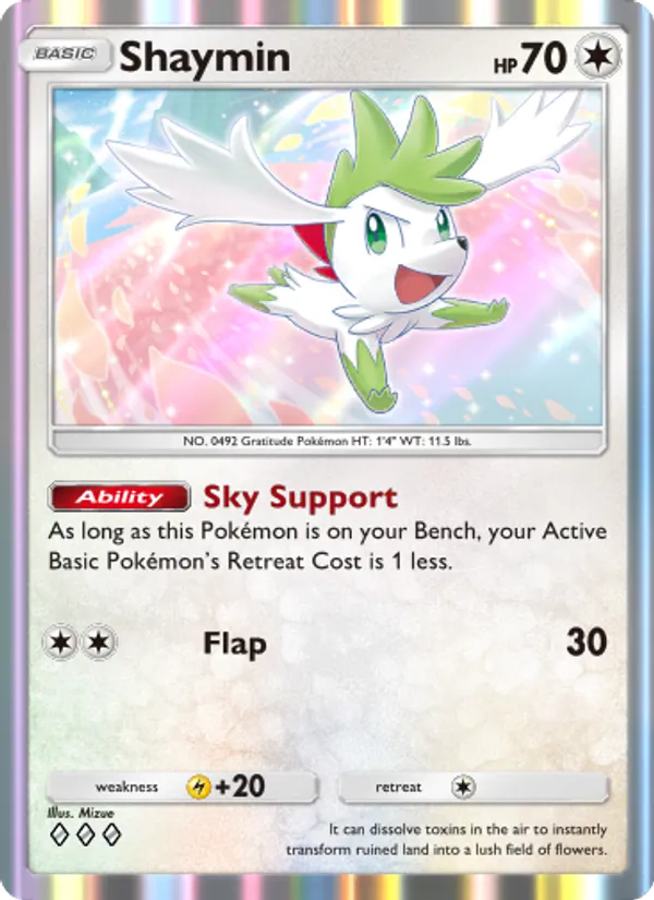 Shaymin — Triumphant Light #069 (Pokémon TCG card)