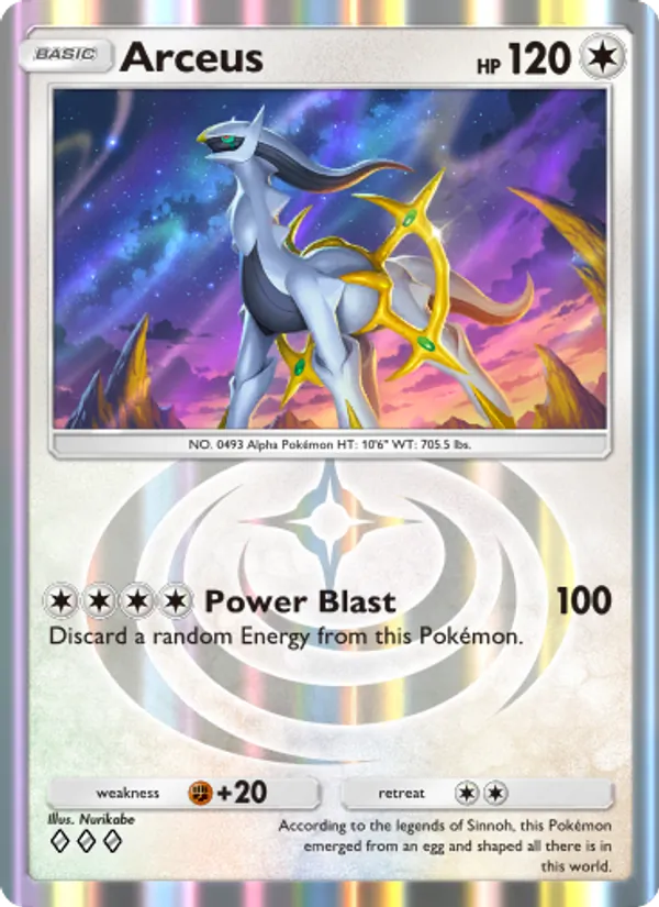 Arceus — Triumphant Light #070 (Pokémon TCG card)