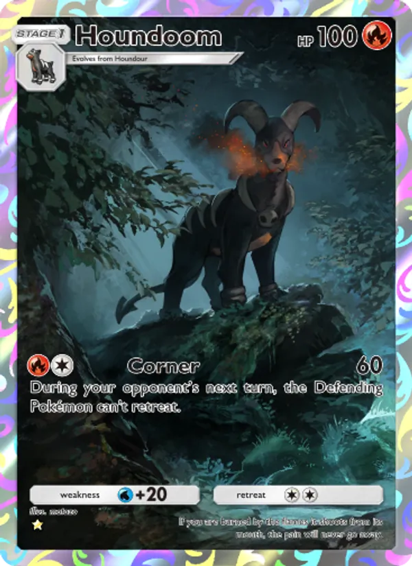 Houndoom — Triumphant Light #076 (Pokémon TCG card)