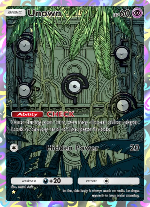 Unown — Triumphant Light #078 (Pokémon TCG card)
