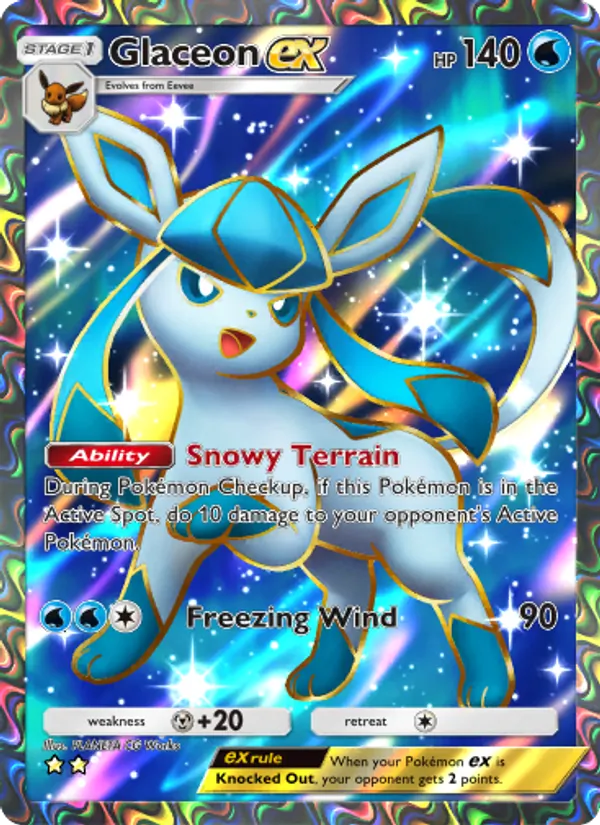 Glaceon ex — Triumphant Light #083 (Pokémon TCG card)