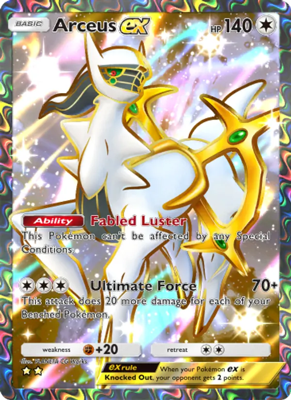 Arceus ex — Triumphant Light #086 (Pokémon TCG card)