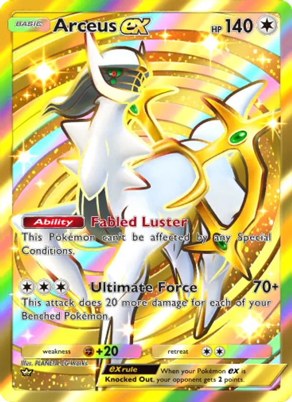 Arceus ex — Triumphant Light #096 (Pokémon TCG card)