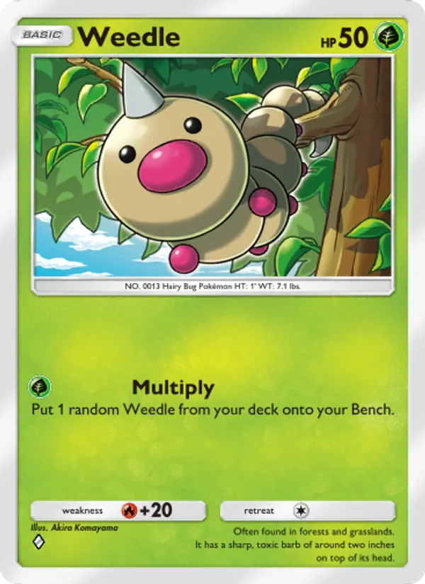 Weedle — Shining Revelry #001 (Pokémon TCG card)